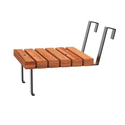 PLUS Relax bænk med hængebord, ThermoWood®, gyldenbrun/fyr, 150 cm