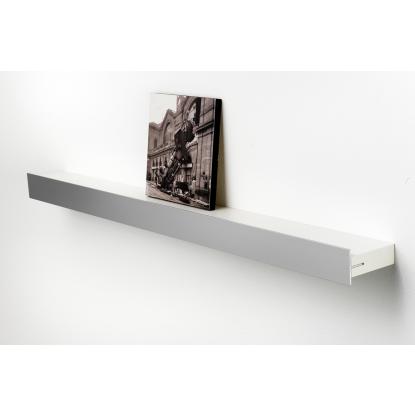 Hoigaard GH-68 gallerihylde, L68 cm, lakeret hvid og alu