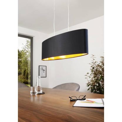 EGLO MASERLO langbordspendel, L78 cm, E27, sort/guld