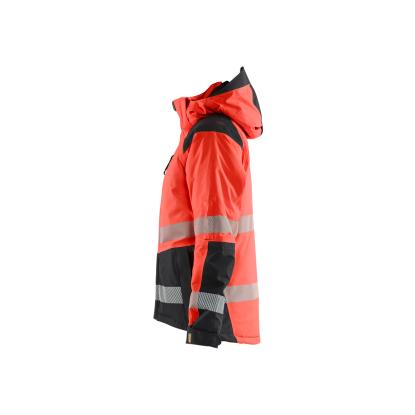 Blåkläder 4456 dame high vis vinterjakke, hi-vis rød/sort