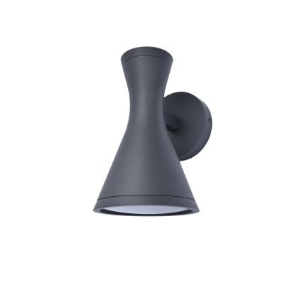 LUTEC BRUND udendørs væglampe, H21,8 cm, GUI10, IP44, sort