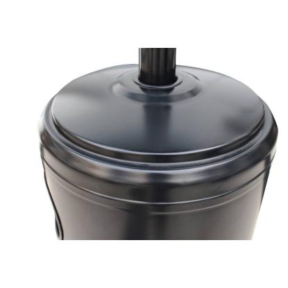 Nordicblue terrassevarmer med slange og regulator, H227 x B49,5 cm, sort