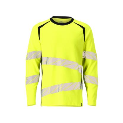 MASCOT ACCELERATE SAFE T-shirt, langærmet, hi-vis gul/sort