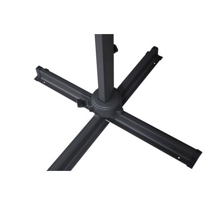 Venture Design Leeds justerbar parasol, sort, Ø350 cm