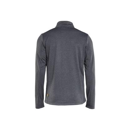 Blåkläder 3548 35482526 sweatshirt full zip, sortmeleret