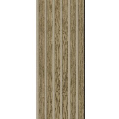 I-Wood Medio+ Original akustikpanel, mørkebrun olieret, beige filt og sort kerne, egefiner, 17 x 300 mm