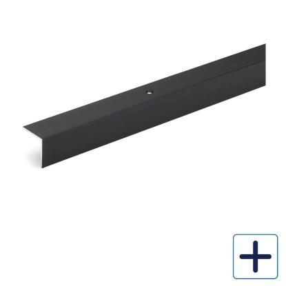 Habo A29 kantliste med skruehuller, mat sort