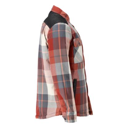 MASCOT CUSTOMIZED flannel skjorte med fiberpelsfor, efterårsrød ternet