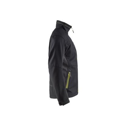 Blåkläder 4950 softshell jakke, sort/hi-vis gul