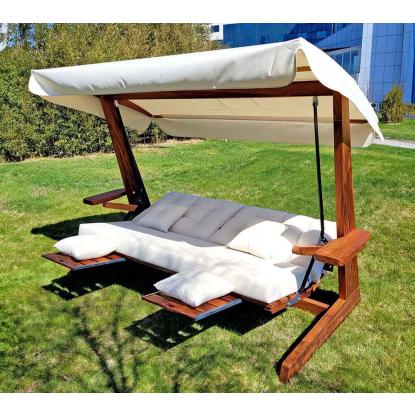 Westmann Luna 2600 Hollywood hængesofa, træ, beige
