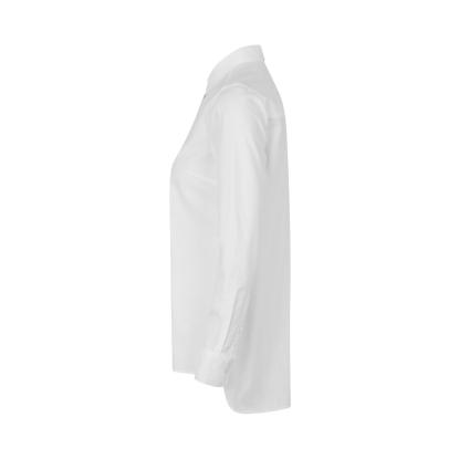 Seven Seas S63 Oxford skjorte, lang, modern, dame, hvid