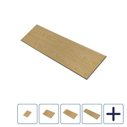 I-Wood UniPanel vægbeklædning, klar olieret, sort kerne, egefiner, 17 x 580 mm