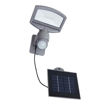 LUTEC Sunshine LED væglampe sølvgrå med solceller og sensor 3,2W