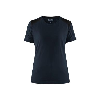 Blåkläder 3479 dame t-shirt, mørk marineblå/sort