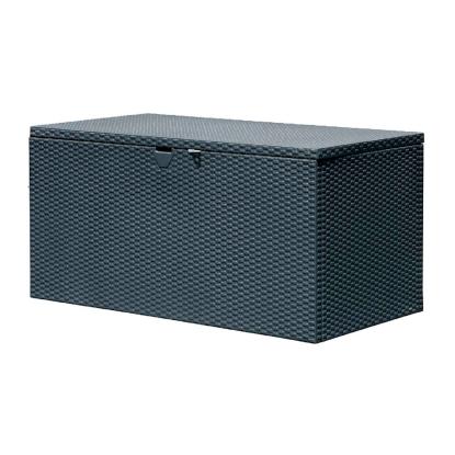ShelterLogic hyndeboks, polyrattan, antracitgrå, 67 x 70 x 132 cm - 509 liter