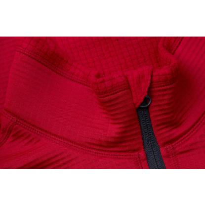 ID 0840 cardigan med stretch, komfort, rød