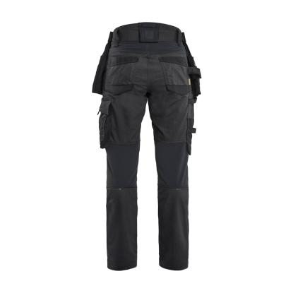 Blåkläder 7170 striker dame håndværkerbuks med stretch, sort/sort