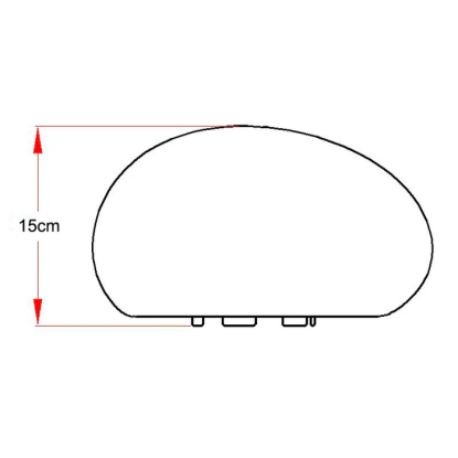 LightsOn Stone havelampe, IP54, Ø22 cm, grå