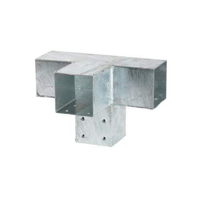PLUS Cubic forlængerbeslag til 9 x 9 cm stolper, dobbelt, stål, 20 x 30,5 x 9 cm