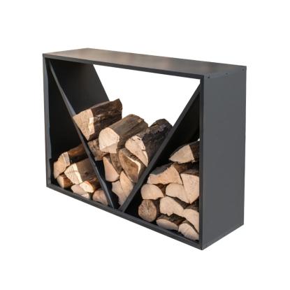 Westmann brændereol, pulverlakeret stål, sort, 80 x 35 x 115 cm