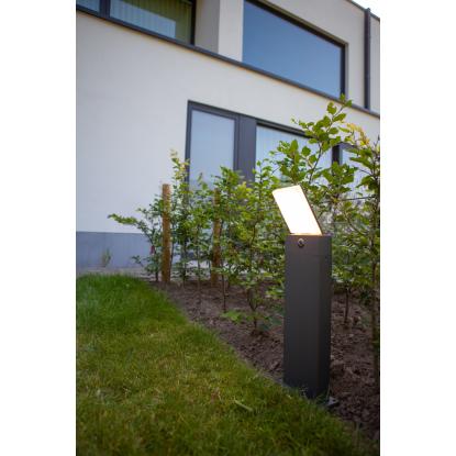 LUTEC PANO udendørs LED bedlampe, 1 lyskilde, H63,5 cm, IP54, mørk grå