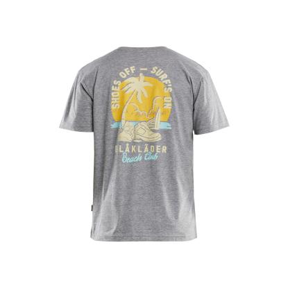 Blåkläder 9419 t-shirt blåkläder beach club, gråmeleret
