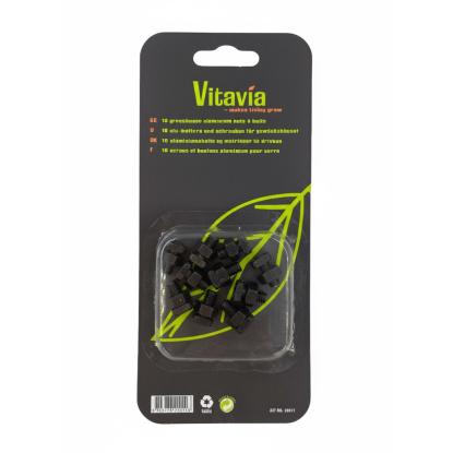 Vitavia bolte og møtrikker, sort/rustfrit stål - 10 stk.