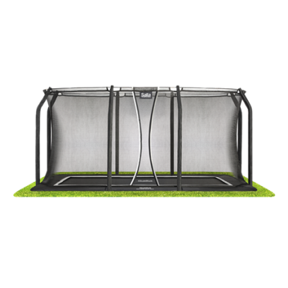 Salta Trampolin Royal Baseground 305x214 cm, sort inkl. sikkerhedsnet