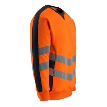 MASCOT SAFE SUPREME Wigton sweatshirt, hi-vis orange/mørk marine