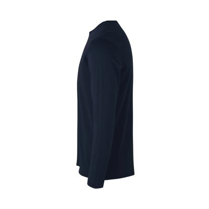 ID 0518 Interlock T-shirt med lange ærmer, navy