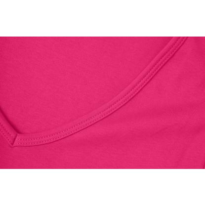 ID 0506 Interlock T-shirt med v-hals, dame, pink