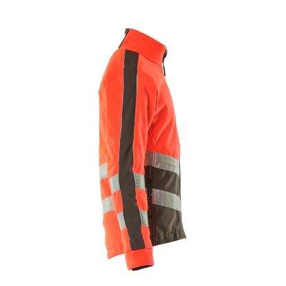 MASCOT SAFE SUPREME Sheffield fleecejakke, hi-vis rød/mørk antracit