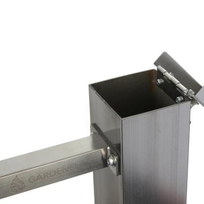 Gardenflare Klassisk ildrør, sølv, H130,6 cm