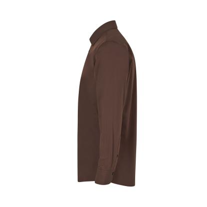 Seven Seas S51 hybridskjorte, slim, mocca