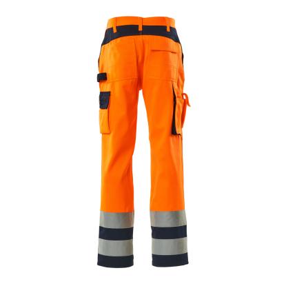 MASCOT SAFE COMPETE Olinda arbejdsbukser med knælommer, hi-vis orange/marine