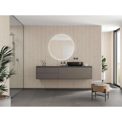 Fibo Wood vådrumspanel med Vertical Plank fliselook, 10 x 600 x 2400 mm, light wood