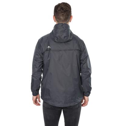 Trespass QIKPAC packaway regnjakke med pose, unisex, grå