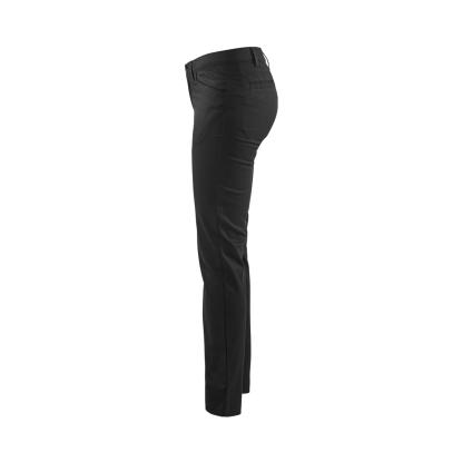 Blåkläder 7165 dame chinos stretch, sort