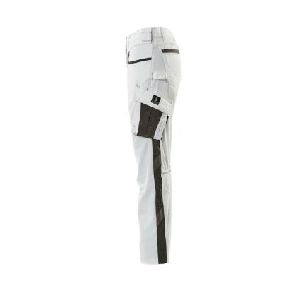 MASCOT UNIQUE arbejdsbukser, hvid/mørk antracit