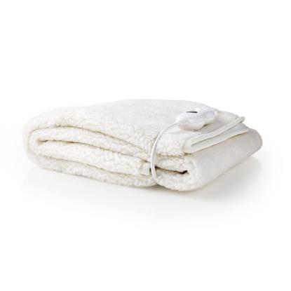 Nedis PEBL120CWT1 varmetæppe, 150 x 80 cm, hvid