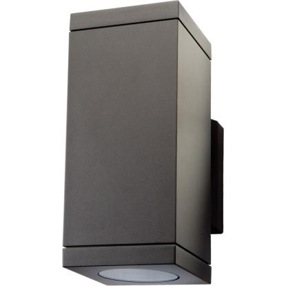 SG Armaturen Echo LED væglampe, op/ned, GU10, 2 x 4,5W LED, IP54, grafitgrå