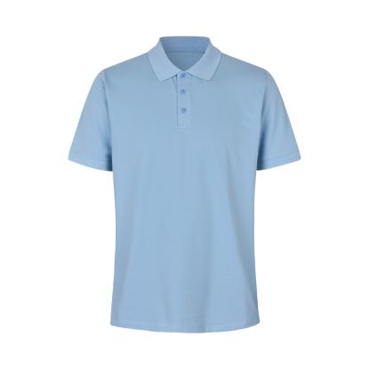 ID 0586 poloshirt, økologisk, lys blå