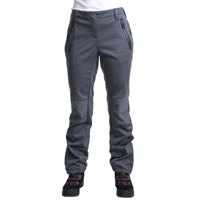 DLX SOLA softshell vandrebukser, vandtætte, dame, grå