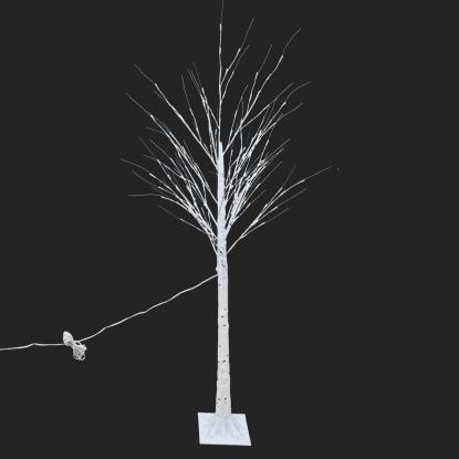 Dekorationstræ med 144 LED lys, IP44, hvid, 180 cm