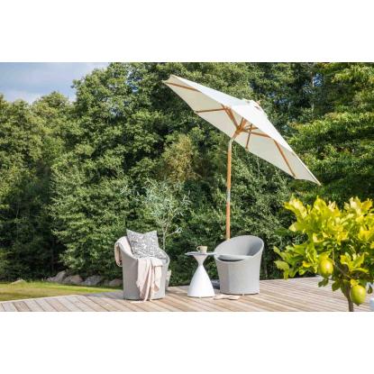 Venture Design Cerox parasol, natur/hvid, Ø270 cm