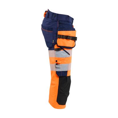 Blåkläder 1123 high vis knickers 4-vejs stretch, hi-vis orange/marineblå