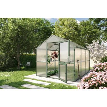 KGT Iris III drivhus, grangrøn, 7,53 m²