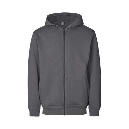 ID PRO Wear CARE 0388 hættetrøje med lynlås, silver grey