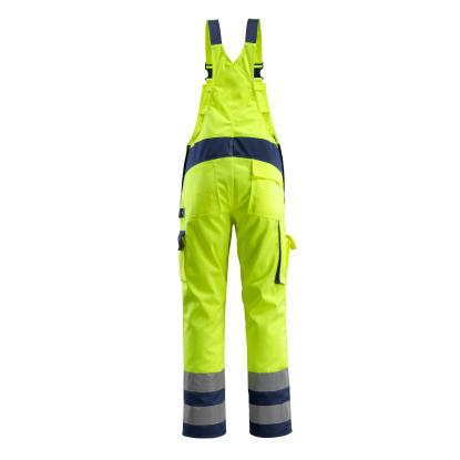 MASCOT SAFE COMPETE Barras overall med knælommer, hi-vis gul/marine