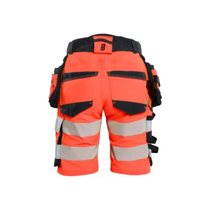 Blåkläder 7020 dame high vis shorts 4-vejs stretch, hi-vis rød/sort